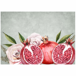 Bloom Tear Resistant Deco Print Pomegranate & A4