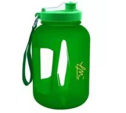 2.2L Sports Water Bottle Green Bpa Free Water Bottle With Time Marker