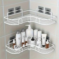 1PC Bathroom Shelf Shower Caddy Rack Bathroom Kitchen No Punching Storage Rack Shower Shelf Shampoo Storage Rack Holder For Hotel