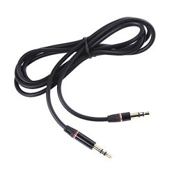 Black 3.5MM Audio Cable Aux-in Cord For Hello Kitty KT4040 Water Dancing Speaker