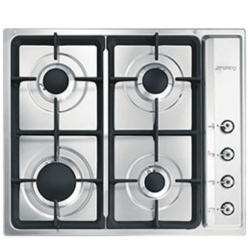 Smeg 60CM Classic Traditional Gas Hob Stainless Steel PS60GHC