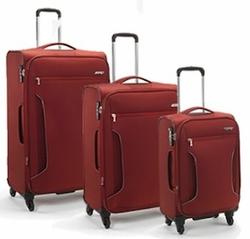 Antler Cyberlite Red Set of 3 Suitcases