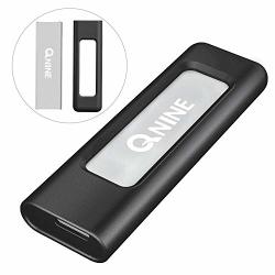 Qnine 256GB Extreme Portable SSD 2.2 Oz Weight USB C SSD External Hard Drive - USB 3.1 High Speed External SSD For Macbook Pro