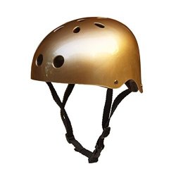 gold kids helmet