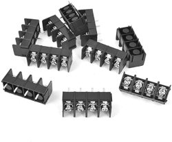 Aexit 20 Pcs Audio & Video Accessories KF370-2P 2 Position 7.5mm PCB Screw Terminal Block Connectors & Adapters 300V 16A 