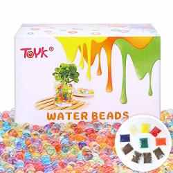 Elongdi Water Beads Pack Rainbow Mix Over 50,000 Orbies Beads Growing Balls Jel