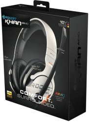 ROCCAT - Khan Aimo Aimo 7.1 Rgb Gaming Headset - White Pc gaming