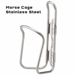 Wolf Tooth X King Cage Morse Cage For Bicycle Bottles In Titanium And Stainless Steel