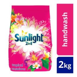 SUNLIGHT Hand Washing Powder 2IN1 Tropical Sensations 2KG X 8