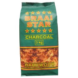 Braaistar - Charcoal 3KG