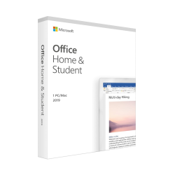 Microsoft Office 2019 Home & Student Retail Pc mac Medialess Pack For 1 User On 1 Device