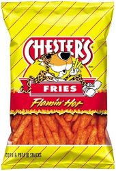 Chester's Fries Flamin' Hot Flavor 5.5 Oz Bag Pack Of 2