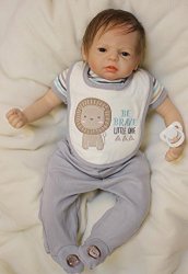 Wamdoll Rare Alive Reborn Baby Boy Doll,Small Swimming Laps,18 inch Gentle Touch Vinyl Like Silicone Full Body Otard