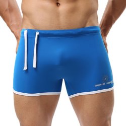 Braveperson Mens Sexy Breathable Solid Color Fitness Beach Swimming Surf Spatru