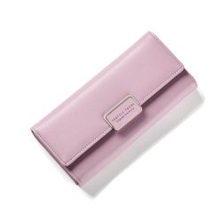 Large Capacity Women Pu Leather Casual Wallet Cell Phone Wallet