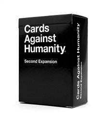 Cards Against Humanity: Second EXPANSION:100 More New Cards 75 White And 25 Black Cards ?12 Bonus Blank Cards 8 Blank White Cards And 4 Blank Black Cards