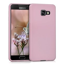 Kwmobile Chic Tpu Silicone Case For The Samsung Galaxy A3 2016 In Antique Pink