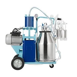 CO-Z Electric Milking Machine Stainless Steel Milker Machine For Cows And Goats W 25L Milking Bucket & Milking 10-12 Cows Per Hour