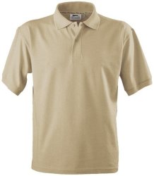 Slazenger Crest Mens Golf Shirt - Khaki SLAZ-803