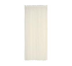 500 X 218 Cm Plain Voile Taped Curtain Cream