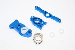 Gpm For Traxxas 1 16 MINI E-revo MINI Slash MINI Summit Upgrade Parts Aluminum Steering Assembly - 3 Pcs Set Blue