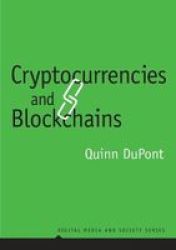 Cryptocurrencies And Blockchains Hardcover