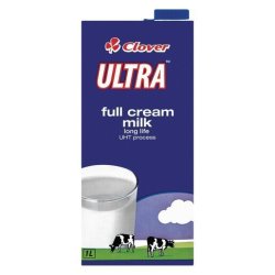 Clover Ultra Uht Long Life Full Cream Milk 1L