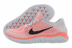 Nike Womens Free Rn Flyknit 2018 Low Top Lace Up Running Size 10.0 Crimson Pulse Black