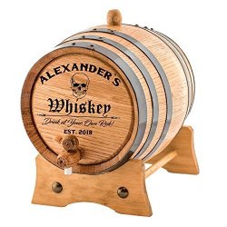 Personalized - Custom American White Oak Aging Barrel Age Your Own Whiskey Wine Rum Tequila Beer Bourbon & More. - Danger Design 5 Liters