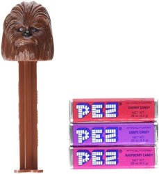 Pez Candy Dispenser: Star Wars Chewbacca Blister Card