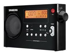 Sangean PR-D7 Bk Am fm Digital Rechargeable Portable Radio - Black