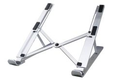 Portable Adjustable Foldable Aluminium Laptop Desk Stand & Carry Pouch