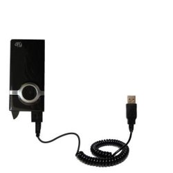 Unique Gomadic Coiled USB Charge And Data Sync Cable For The Pure Digital Flip Video Mino Charging And Hotsync Functions With One Cable. Built