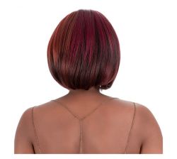 Mix Color Machine Made Synthetic Hair Lace Front Bob Wig MDYNASTY1045