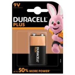 Duracell Plus 9V Batteries - 1 Pack