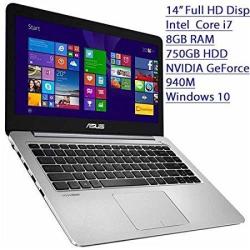 2016 Asus K Series 14" Ultra Slim 1920 X 1080 Full HD Laptop Intel C