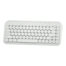 Portable Retro Wireless Bluetooth Typewriter Keyboard - White