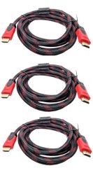 HDMI Cable Braided 3M - Black & Red