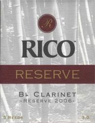 Rico Reserve Bb Clarinet Reeds Strengths 2.5 & 3.5