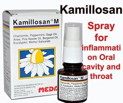Kamillosan M 15ML Mouth Spray Oral Anti Inflammatory Bacterial Tonsil Bad Breath