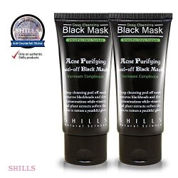 Shills Purifying Black Peel-off Mask Facial Cleansing Blackhead Remover Deep Cleanser Acne Face Mask 2 Pack