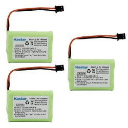 Kastar 3 Pack Replacement Battery For Uniden BT-909 BT909 DCT736 TRU9280 WXI477 WXI377 DCT737 DCT750 DCT756 DCT7565 DCT758 DCT7585 TRU9260 WHAMX4 WXI3