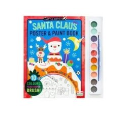 Little Artists Santa Claus Poster And Paint