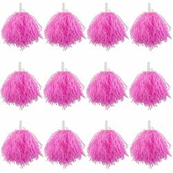 12 Pack Cheerleading Pom Poms Sports Dance Cheer Plastic Pom Pom For Sports  Team Spirit Cheering