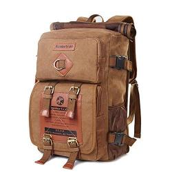 Koolertron Vintage Canvas Laptop Backpack Travel Rucksack Handbag Camping Backpack Shoulder Messe...