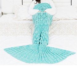 L&t Star Children's Mermaid Blanket Scales Scales Mermaid Tail Blanket Sleeping Bag Air Conditioning Blanket Size 95 55MM F