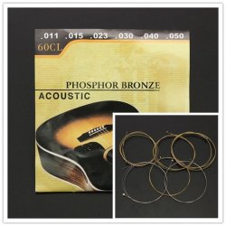 60CL .011-.050 Phosphor Bronze Wound Steel Acoustic Guitar Strings