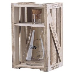 Artland Mixology Gin Decanter In A Wood Crate Gift Box