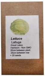 Heirloom Veg Seeds - Lettuce - Great Lakes