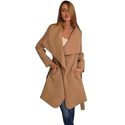 Womens Long Overcoat Beautyvan New Design Women Winter Hooded Long Jacket Trench Windbreaker Parka Outwear M Khaki